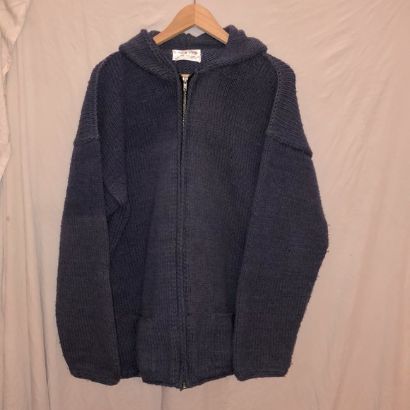 HANDMADE! Ecuador Blue Thick Woolie / Siwash - Picture 1 of 5